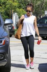 MINKA KELLY Heading to a Gym in Los Angeles