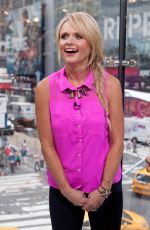 MIRANDA LAMBERT on the Set of Extra at Studio in New York