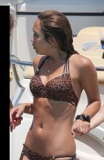 MYLEENE KLASS in Bikini at a Boat in Ibiza