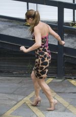 MYLEENE KLASS Leaving ITV Studios in London