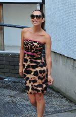 MYLEENE KLASS Leaving ITV Studios in London