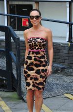 MYLEENE KLASS Leaving ITV Studios in London
