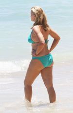 NATASHA HENSTRIDGE in Bikini on the Beach in Hawaii