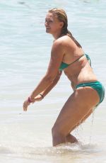NATASHA HENSTRIDGE in Bikini on the Beach in Hawaii