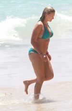 NATASHA HENSTRIDGE in Bikini on the Beach in Hawaii