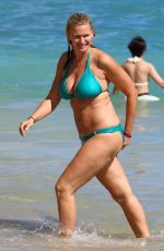 NATASHA HENSTRIDGE in Bikini on the Beach in Hawaii