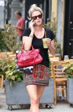 NICKY HILTON in Short Skirt Out in New York