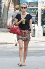 NICKY HILTON in Short Skirt Out in New York