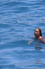 NICOLE SCHERZINGER in Bikini on a Boat in the Mediterranean