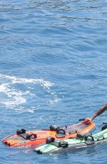 NICOLE SCHERZINGER in Bikini on a Boat in the Mediterranean