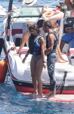 NICOLE SCHERZINGER in Bikini on a Boat in the Mediterranean