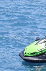 NICOLE SCHERZINGER in Bikini on a Boat in the Mediterranean