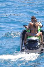 NICOLE SCHERZINGER in Bikini on a Boat in the Mediterranean