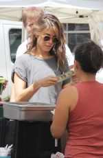 NIKKI REED at a Farmers Market in Studio City