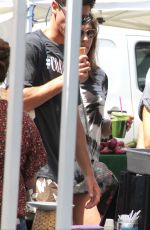 NIKKI REED at a Farmers Market in Studio City