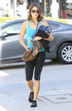 NIKKI REED in Tights Leaves a Yoga Studio in Studio City