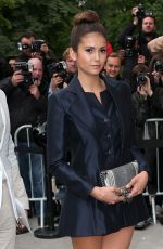 NINA DOBREV at Chanel Fashion Show in Paris