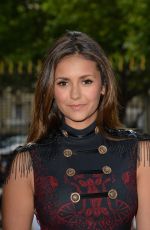 NINA DOBREV at Versace Fashion Show in Paris