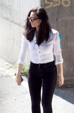 OLIVIA MUNN on the Set of Ride Along 2 in Atlanta
