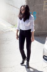 OLIVIA MUNN on the Set of Ride Along 2 in Atlanta