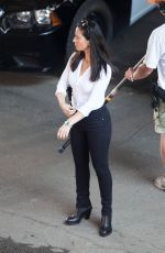 OLIVIA MUNN on the Set of Ride Along 2 in Atlanta