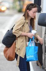 OLIVIA WILDE on the Set of Martin Scorsese