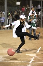 PARIS HILTON at Chris Brown and Quincy Kick’n it for Charity
