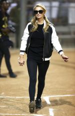 PARIS HILTON at Chris Brown and Quincy Kick’n it for Charity