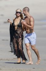 PARIS HILTON in Bikini at a Beach in Malibu