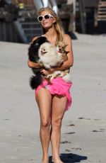 PARIS HILTON in Bikini at a Beach in Malibu