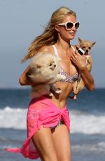 PARIS HILTON in Bikini at a Beach in Malibu