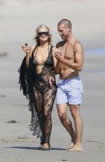 PARIS HILTON in Bikini at a Beach in Malibu