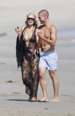 PARIS HILTON in Bikini at a Beach in Malibu