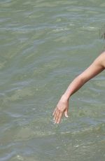 PENELOPE CRUZ in Swimsuit at a Beach in Spain