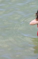 PENELOPE CRUZ in Swimsuit at a Beach in Spain