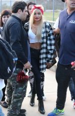 PIA MIA PEREZ at Chris Brown and Quincy Kick’n it for Charity