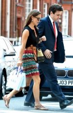 PIPPA MIDDLETON Arrives at Kiki Boutique in London