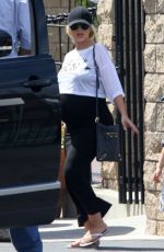 Pregnant CHRISTINA AGUILERA Out and About in Studio City