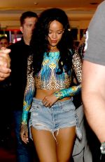 RIHANNA in Daisy Dukes Arrives at Her Hotel in Rio De Janeiro