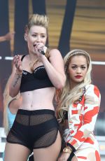 RITA ORA and IGGY AZALEA Performs ar Wireless Festival in London