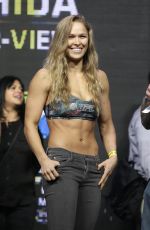 RONDA ROUSEY at UFC 175 Weigh-in