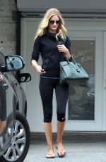 ROSIE HUNTINGTON-WHITELEY in Tights Leaves a Gym in West Hollywood