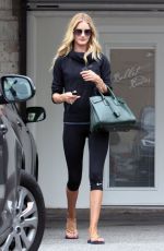 ROSIE HUNTINGTON-WHITELEY in Tights Leaves a Gym in West Hollywood
