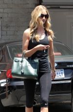 ROSIE HUNTINGTON-WHITELEY Leaves a Gym in West Hollywood