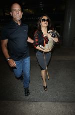 SALMA HAYEK Arrives at LAX Airport in Los Angeles