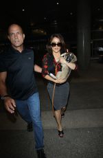 SALMA HAYEK Arrives at LAX Airport in Los Angeles