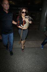 SALMA HAYEK Arrives at LAX Airport in Los Angeles