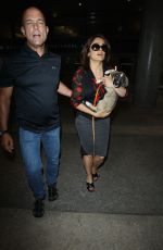 SALMA HAYEK Arrives at LAX Airport in Los Angeles