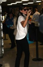 SANDRA BULLOCK Arrives ar LAX Airport in Los Angeles
