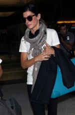 SANDRA BULLOCK Arrives ar LAX Airport in Los Angeles